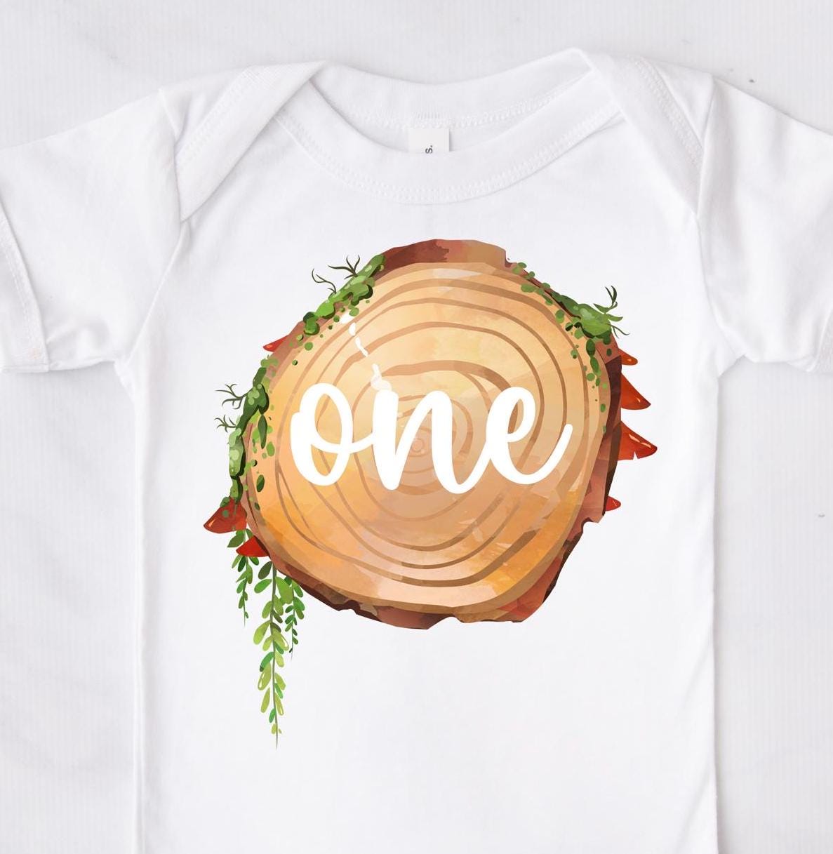 Woodland Forest Cake Smash ONE Bodysuit