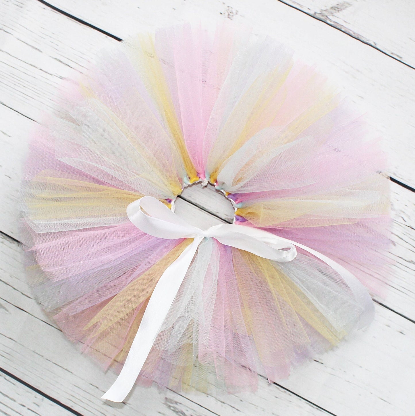 Personalised Pastel Rainbow 1st Birthday Tutu Outfit