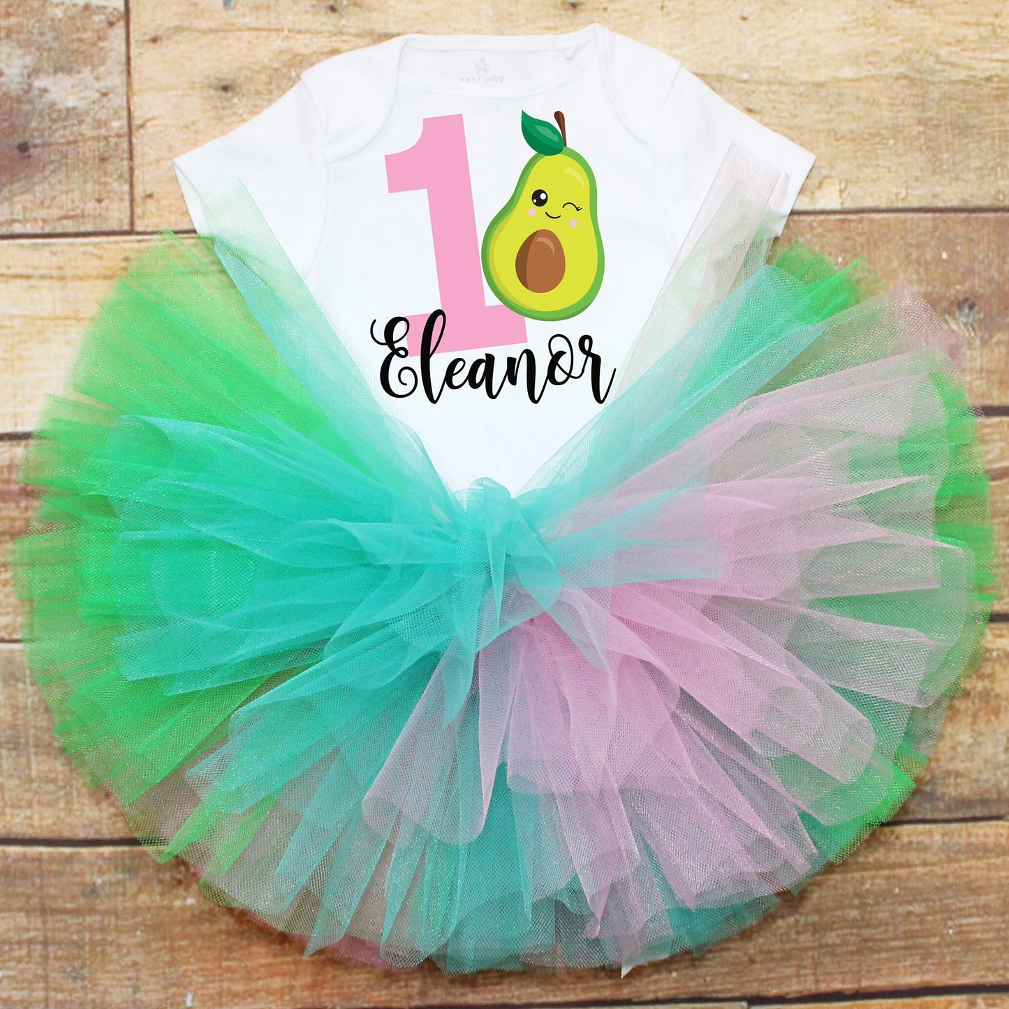 Avocado First Birthday Outfit