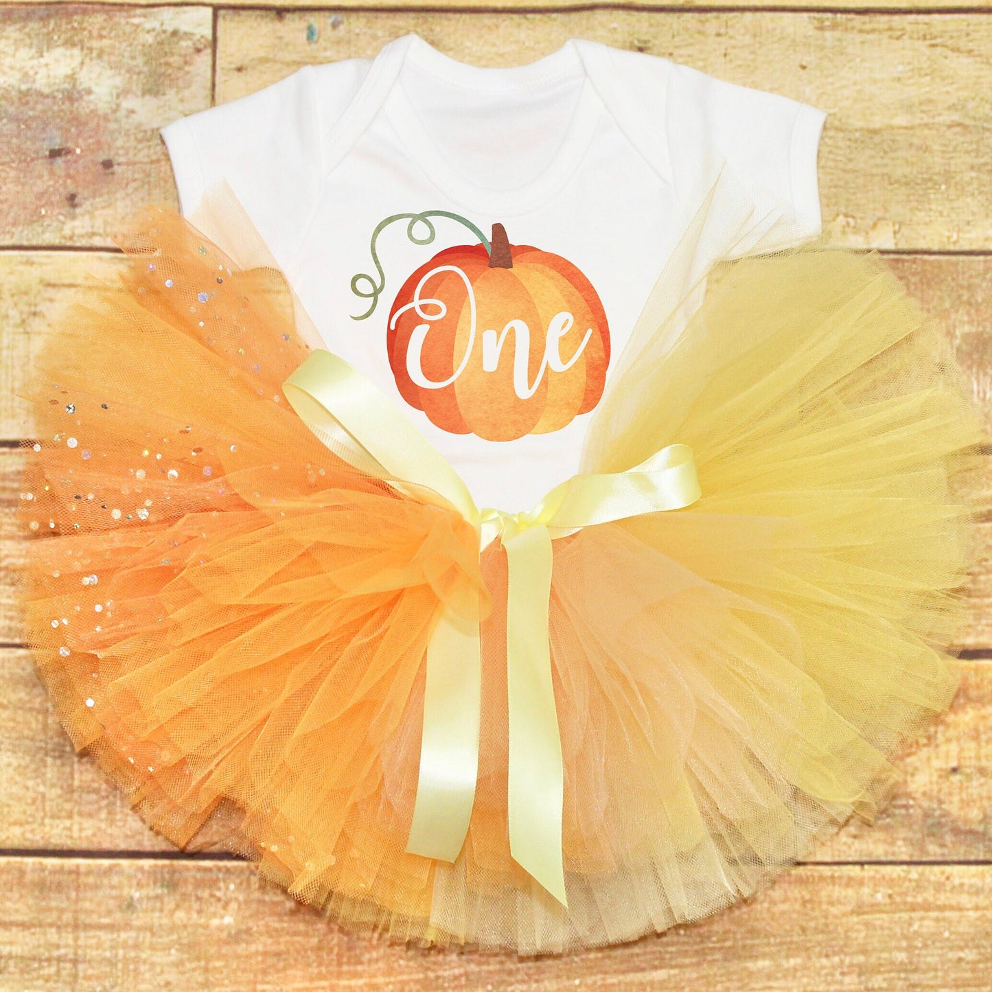 Pumpkin First Birthday & Halloween Outfit