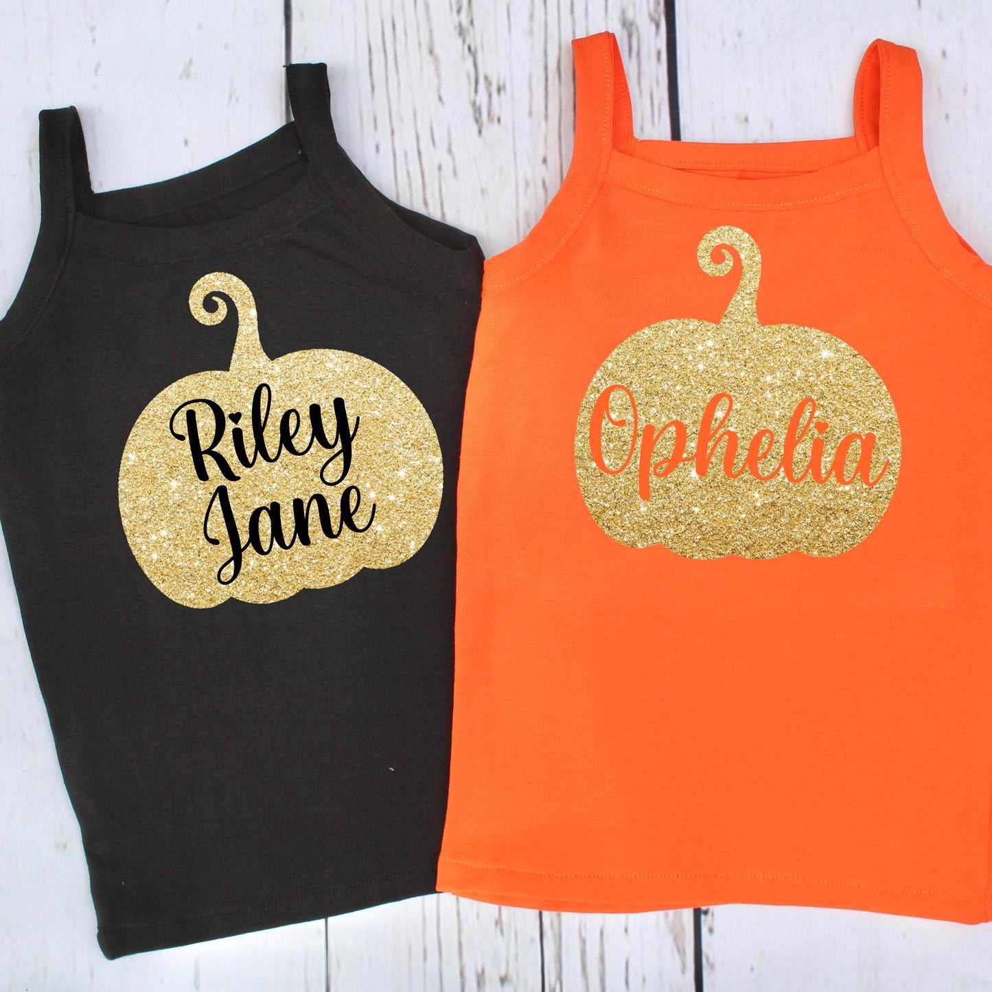 Personalised Pumpkin Halloween Top for Girls
