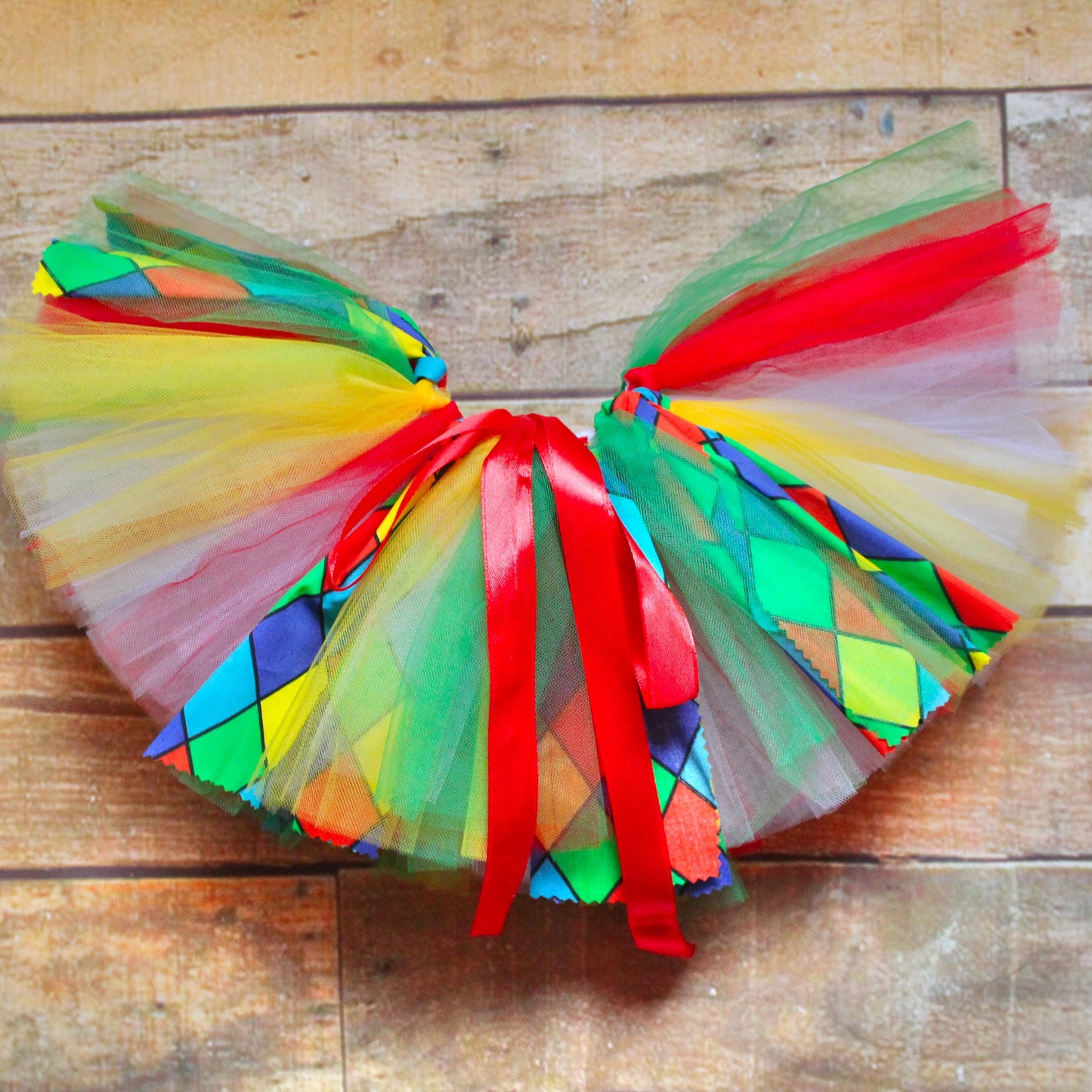 Girls' Clown Tutu Outfit