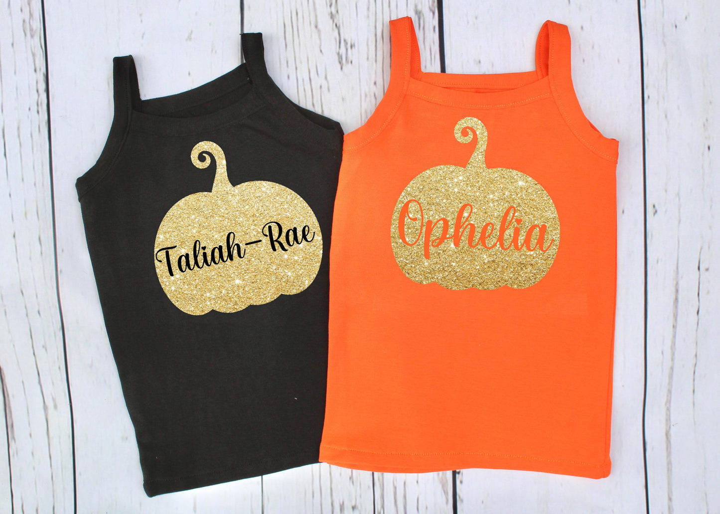 Personalised Pumpkin Halloween Top for Girls
