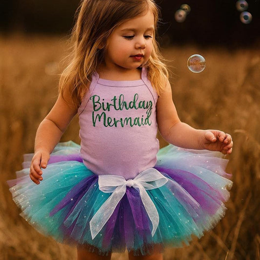 Birthday Mermaid Tutu Outfit