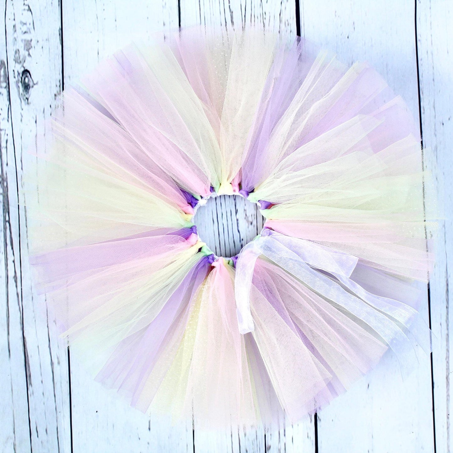 Pastel Rainbow Tulle Tutu Skirt