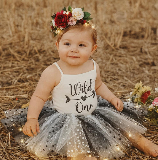 Monochrome Wild One 1st Birthday Outfit