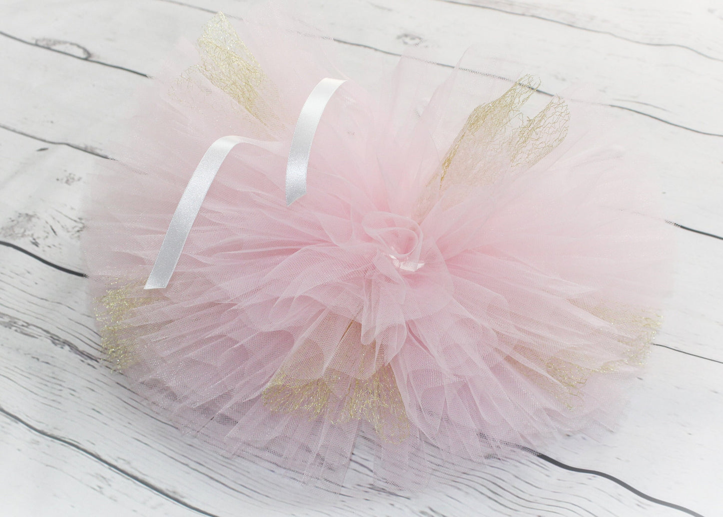 Pink and Gold Tutu Skirt