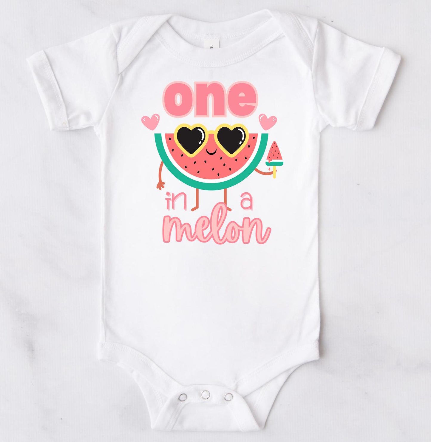 One In A Melon 1st Birthday Bodysuit