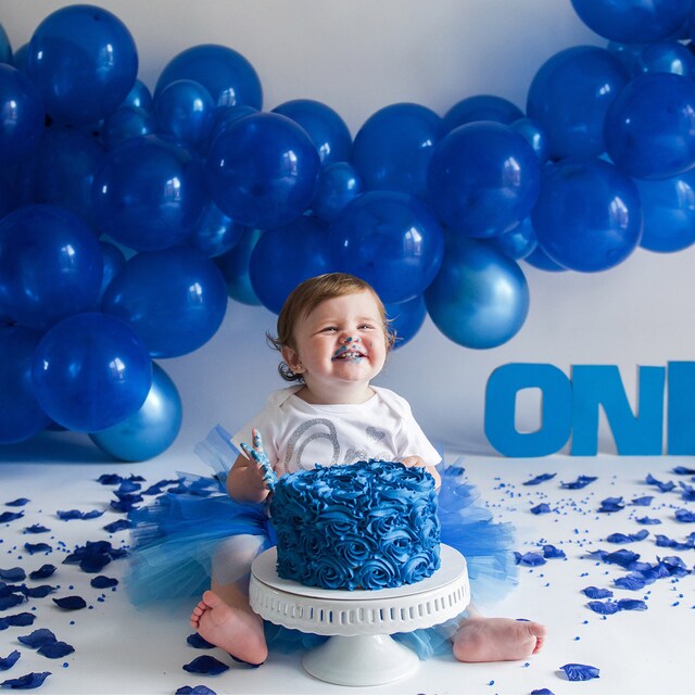 Blue & Silver 1st Birthday Tutu Outfit