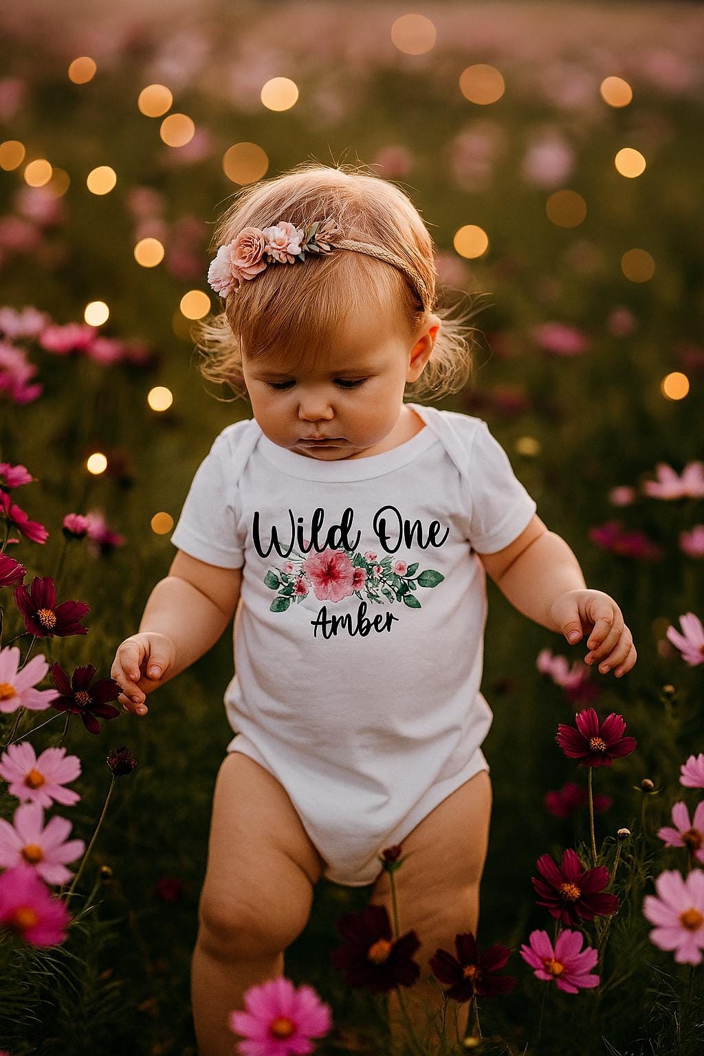Personalised Wild One Bodysuit