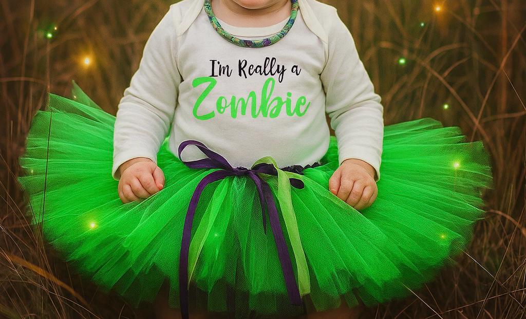 Baby Girl Zombie Halloween Outfit