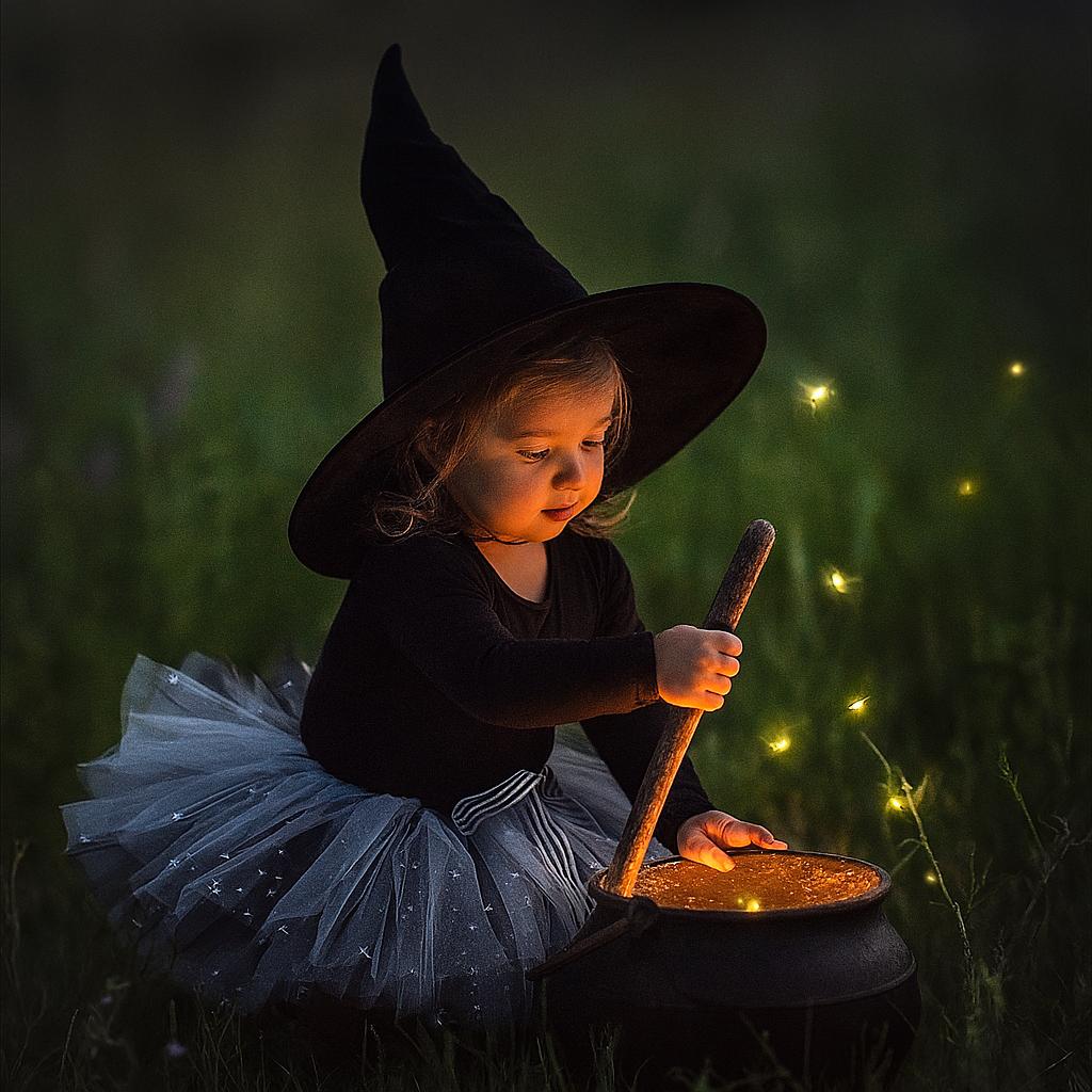 Sparkly Black & White Tutu Skirt for Witch Costume