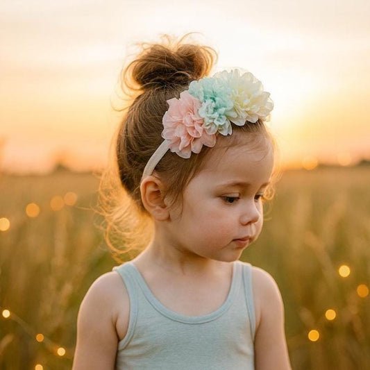 Girls Pastel Blossom Flower Headband