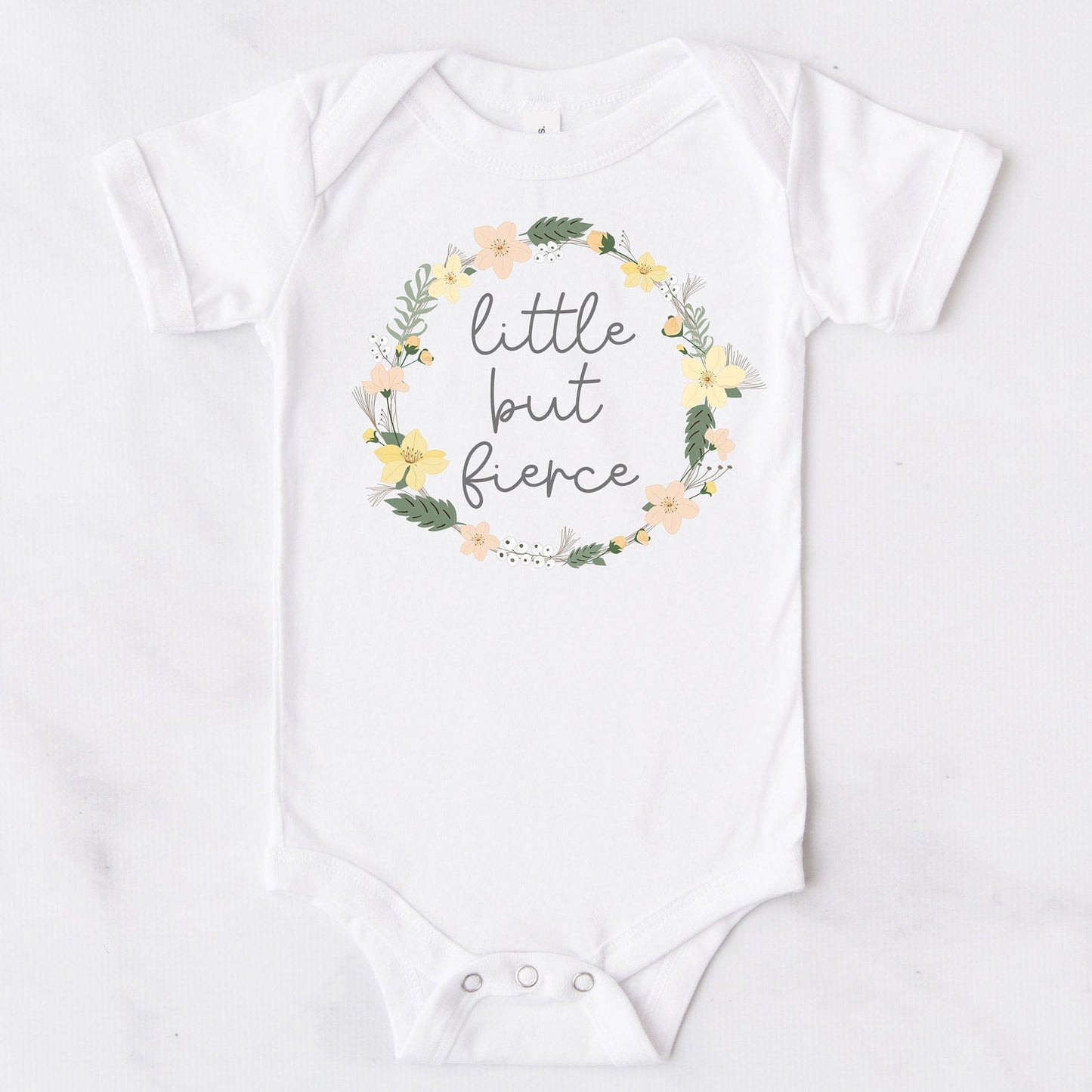 Little But Fierce Baby Girl Bodysuit