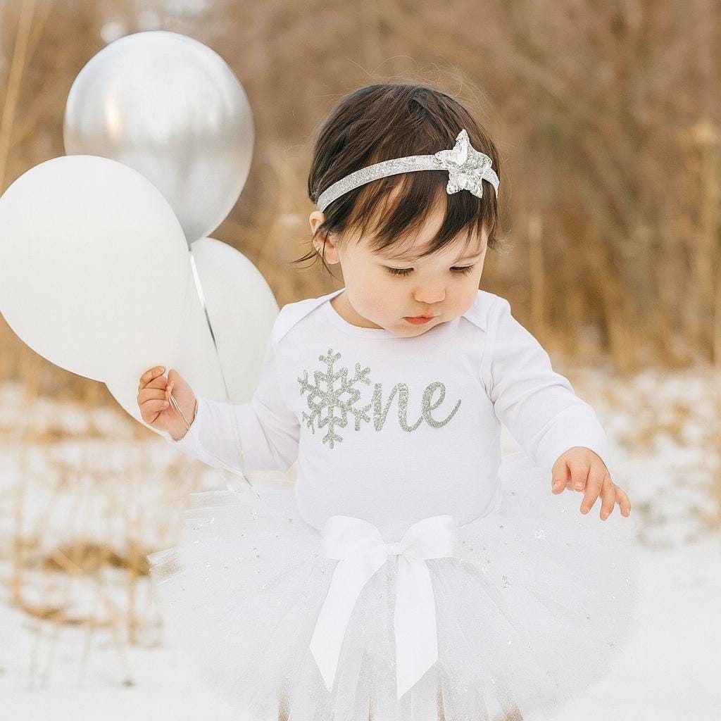 First Birthday Winter Tutu Outfit
