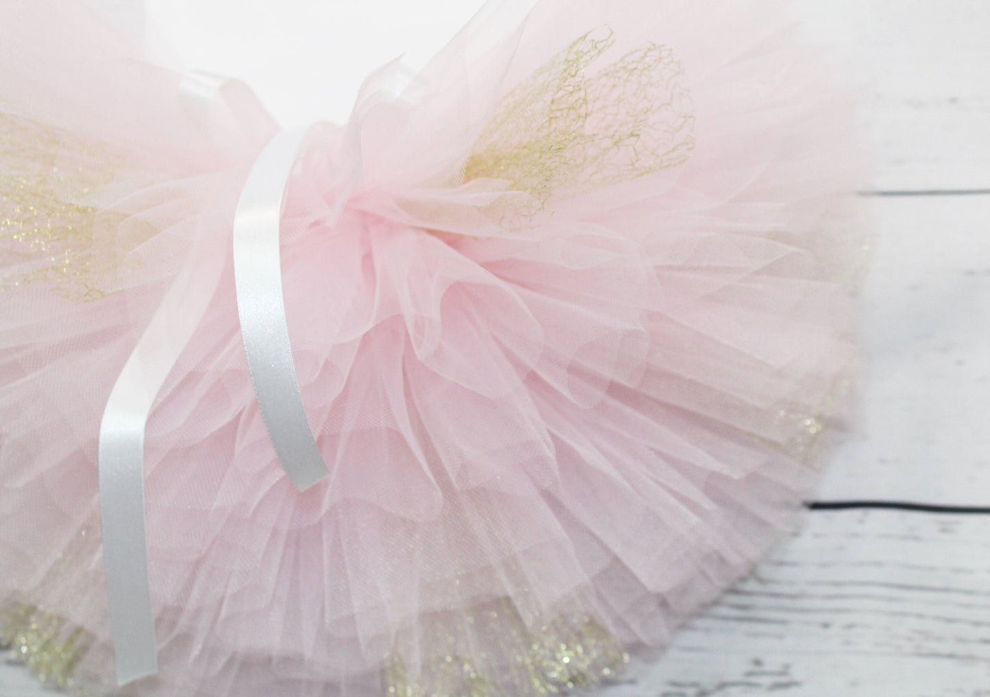Pink and Gold Tutu Skirt