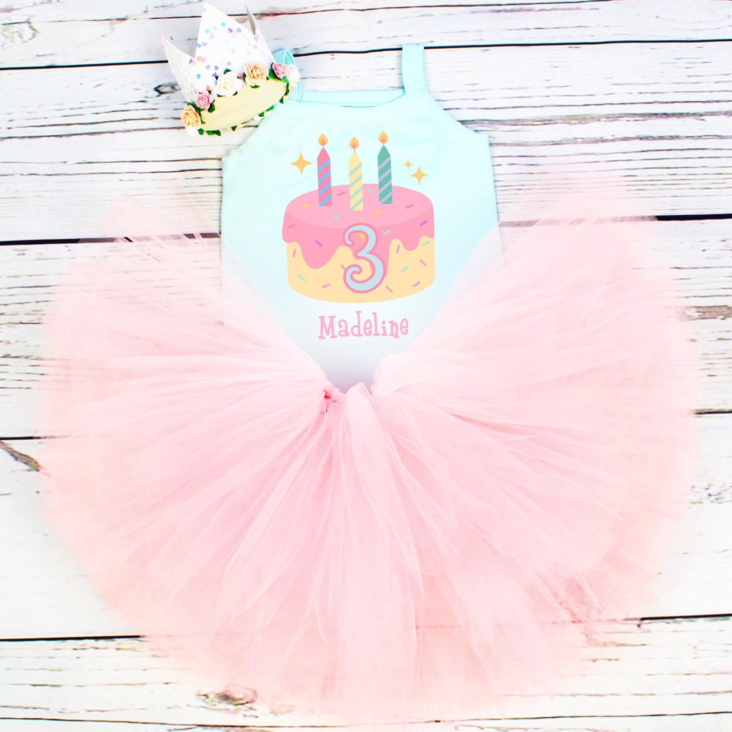 Personalised 3rd Birthday Tutu Outfit