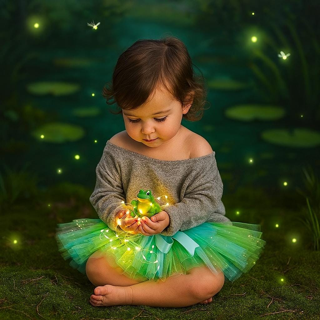 Green & Blue Tulle Tutu Skirt