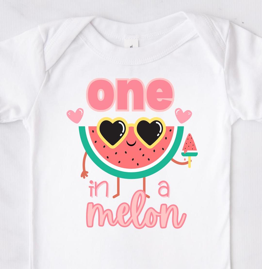 One In A Melon 1st Birthday Bodysuit