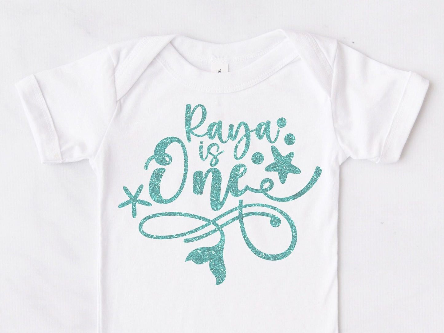 Personalised Mermaid 1st Birthday Bodysuit