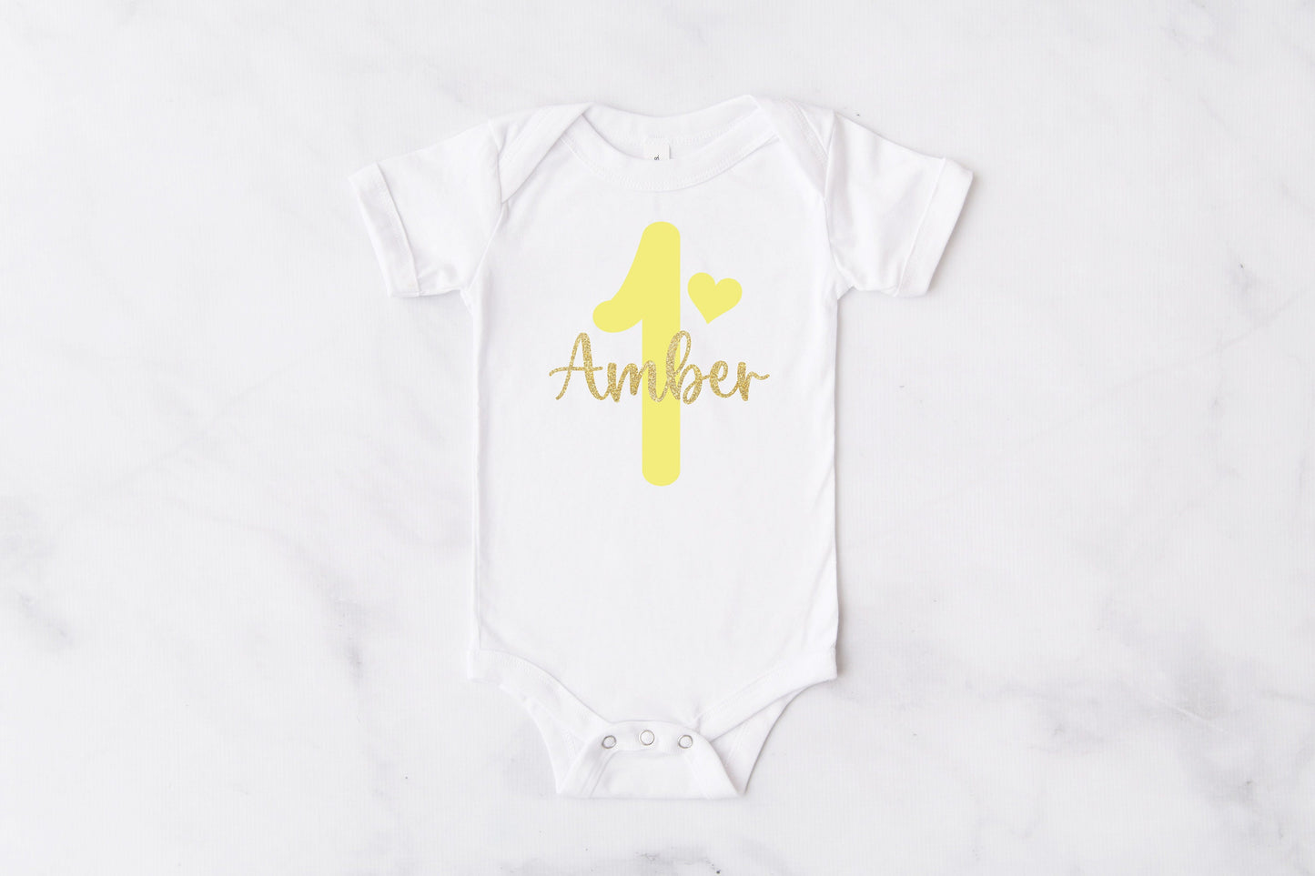 Personalised Yellow 1st Birthday Tutu Outfit