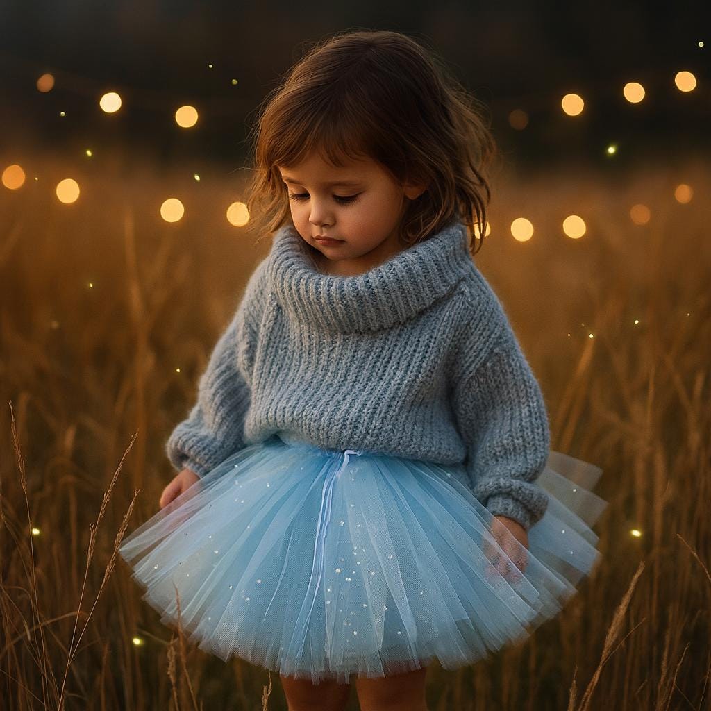 Sparkly Pale Blue & Lilac Tutu Skirt