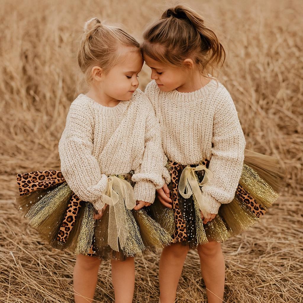 Girls Leopard Tutu Skirt for Wild One Party Theme or Cake Smash