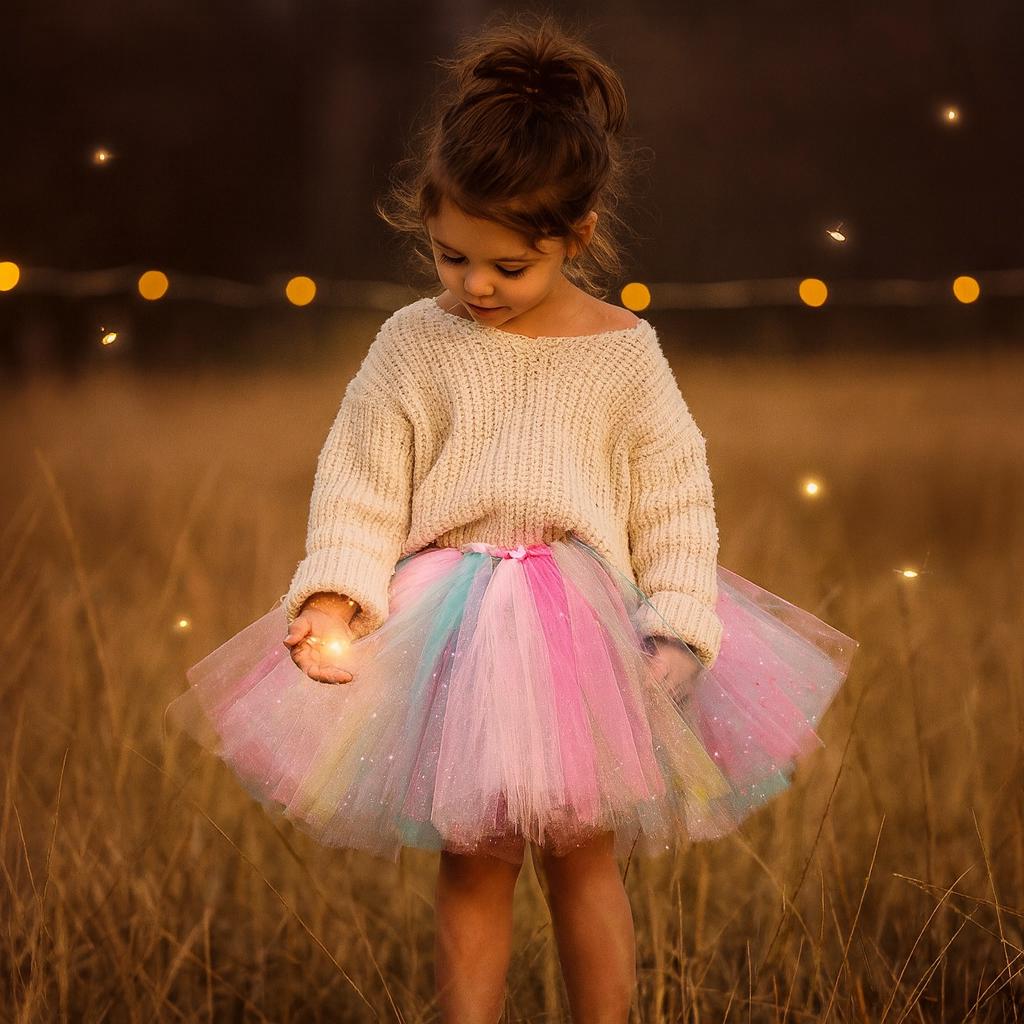 Sparkly Pink & Blue Tutu Skirt