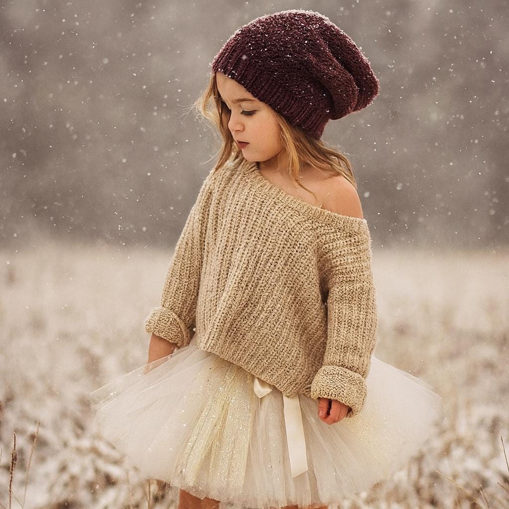 Ivory and Gold Christmas Tutu Skirt
