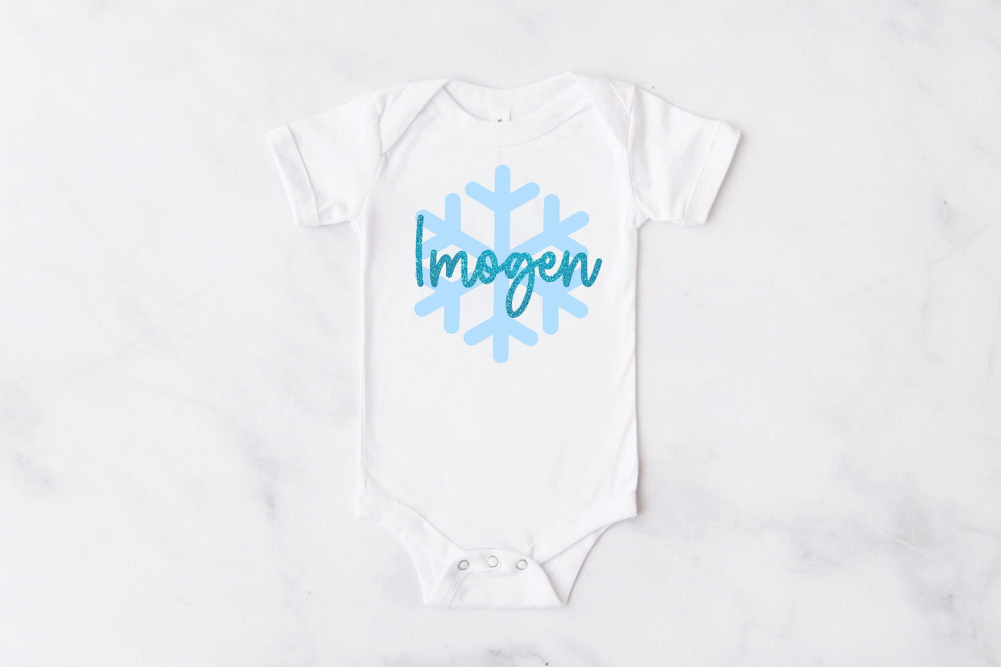 Personalised Blue Snowflake Tutu Set