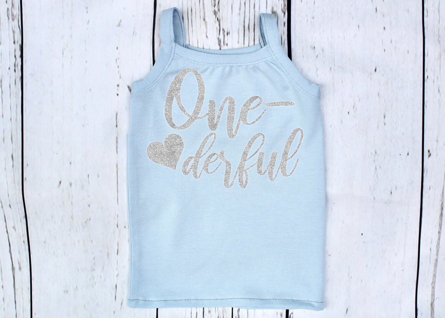 One-derful Blue White & Silver Tutu Set