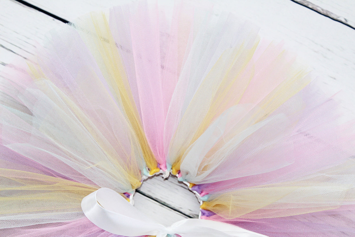Personalised Pastel Rainbow 1st Birthday Tutu Outfit