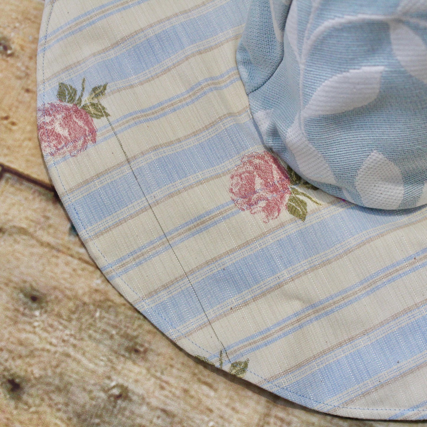 Girls Blue Floral Witch Hat