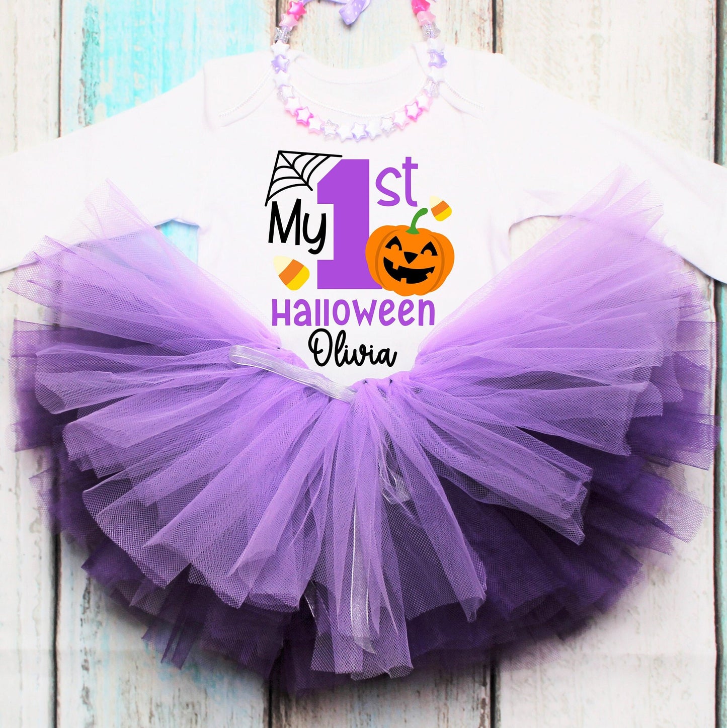 Purple First Halloween Outfit
