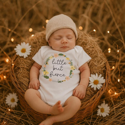 Little But Fierce Baby Girl Bodysuit