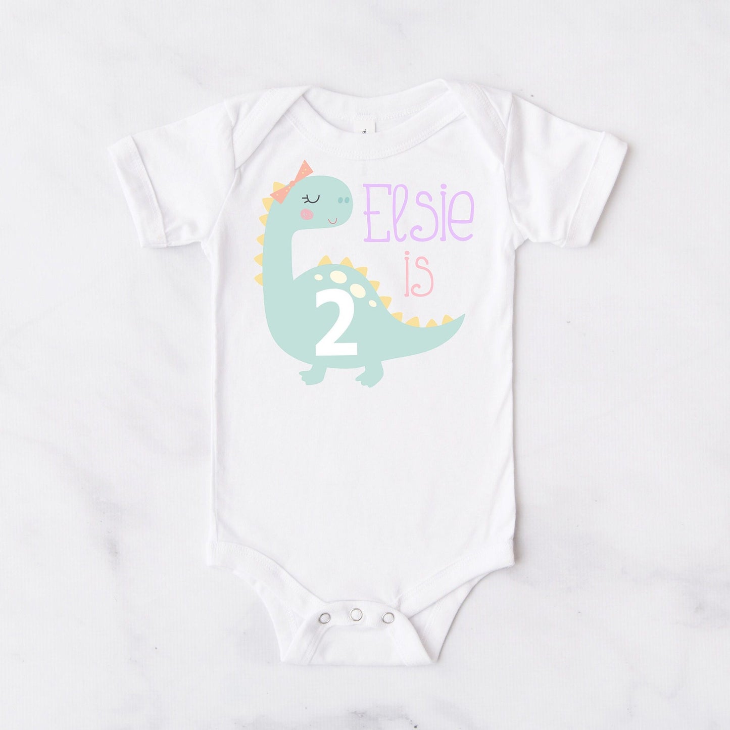 Girls Dinosaur 2nd Birthday Tutu Outfit