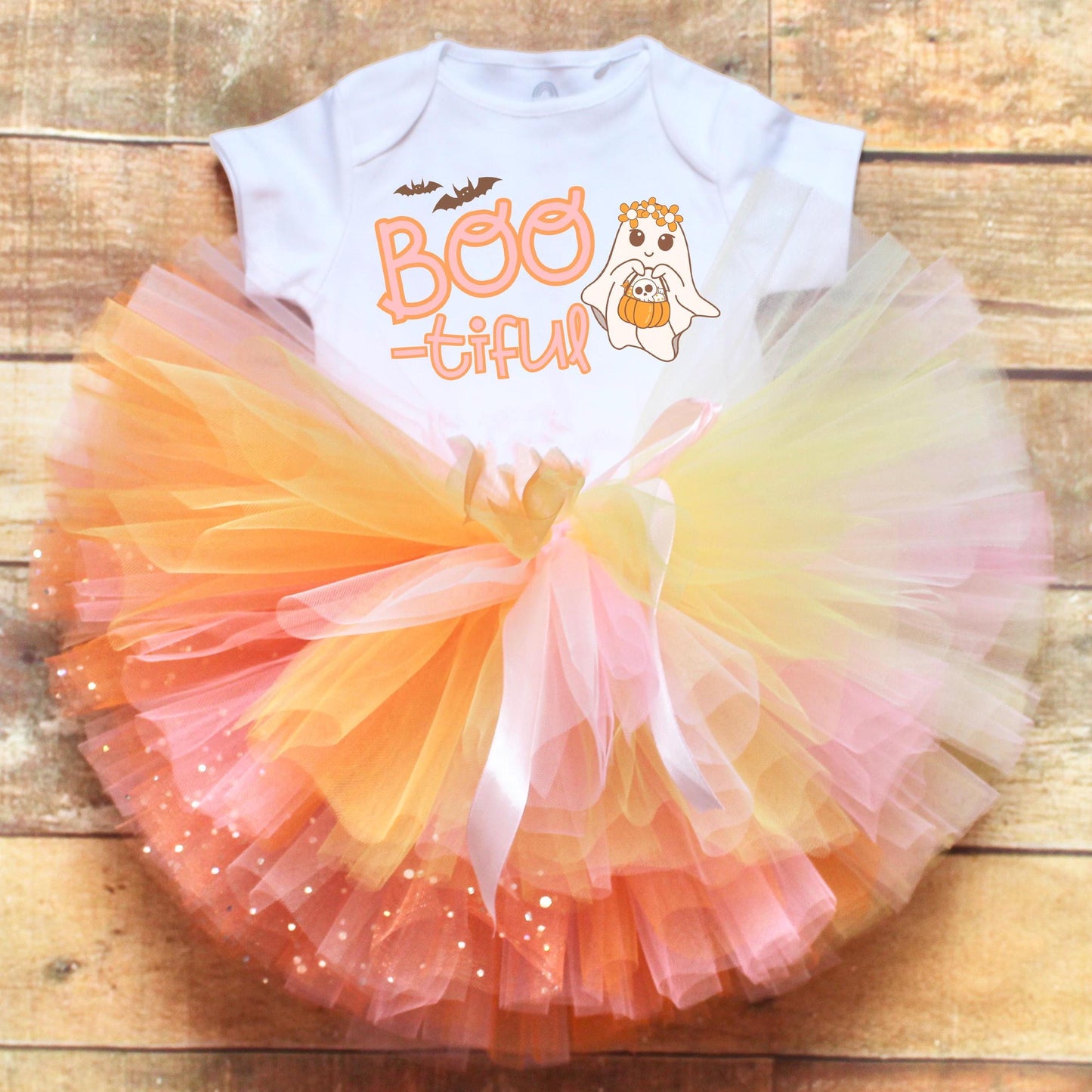 BOOtiful Baby Girl's First Halloween Tutu Outfit