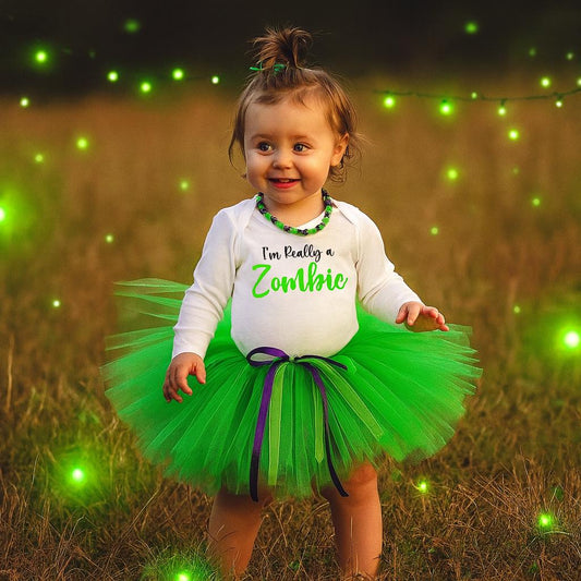 Baby Girl Zombie Halloween Outfit