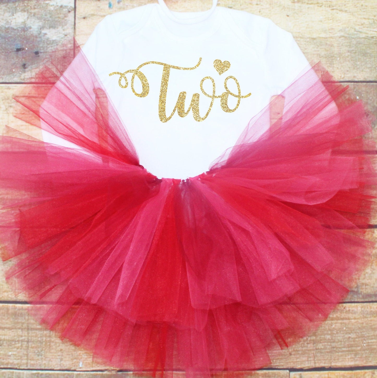 Red Girls 2nd Birthday Outfit