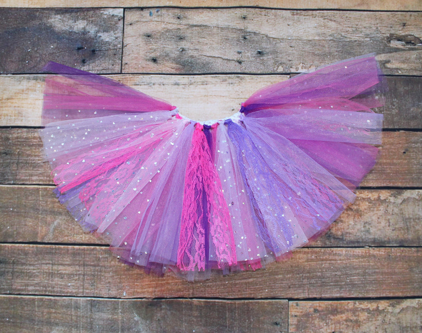 Pink & Purple Tulle Tutu Skirt