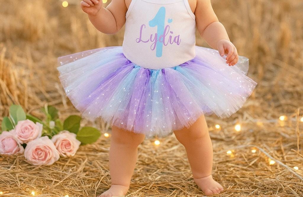 Blue & Purple Tutu Outfit
