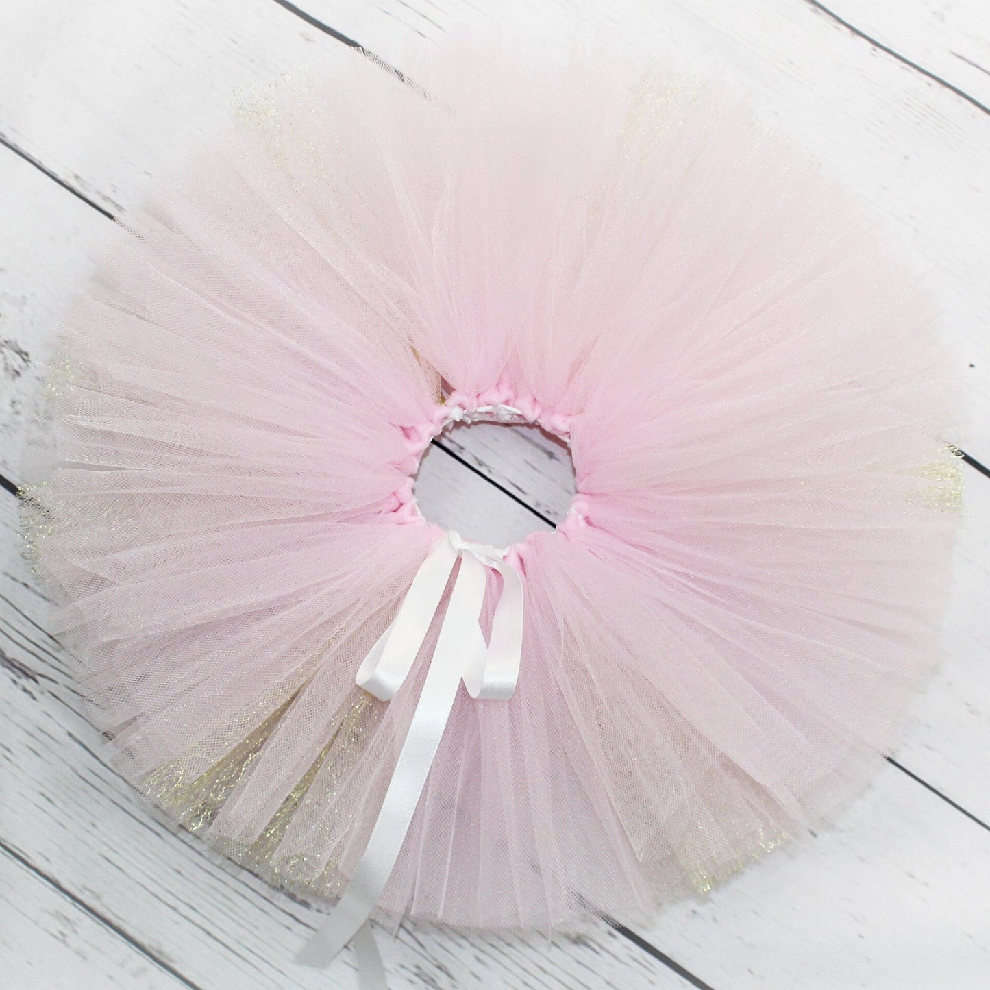 Pink and Gold Tutu Skirt