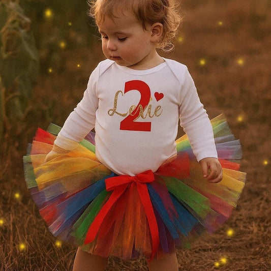 Rainbow 2nd Birthday Outfit