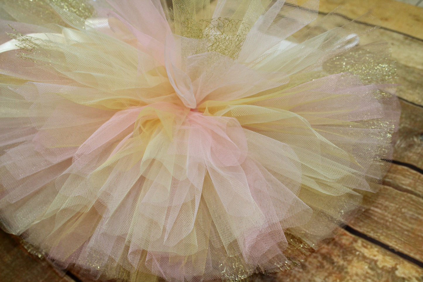 1st Birthday Outfit - Pink Gold Lemon Yellow