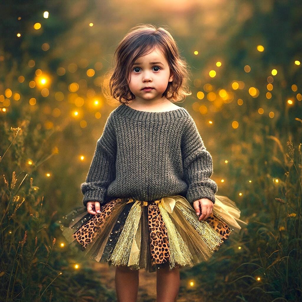 Girls Leopard Tutu Skirt for Wild One Party Theme or Cake Smash