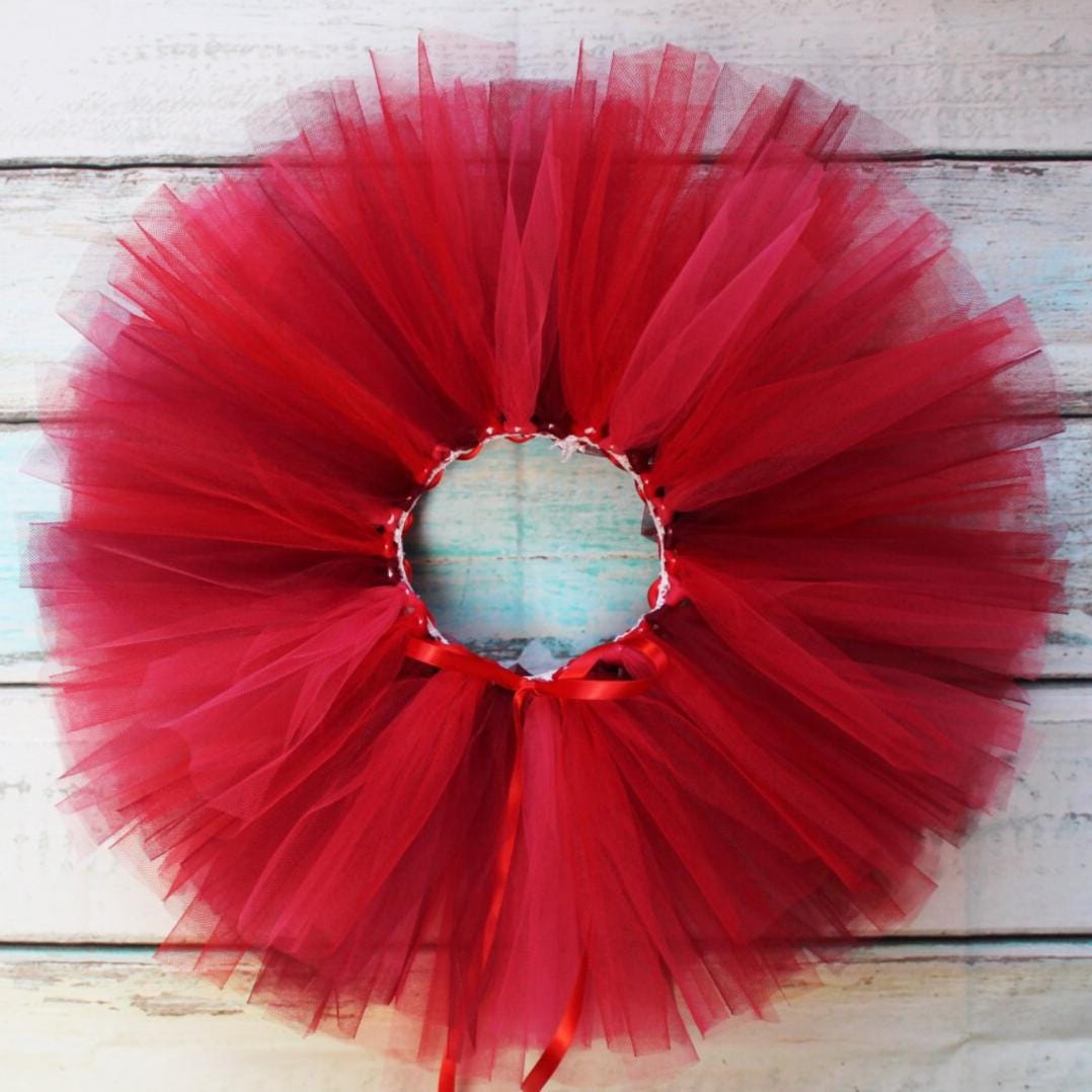 Girls Red Christmas Tutu Skirt