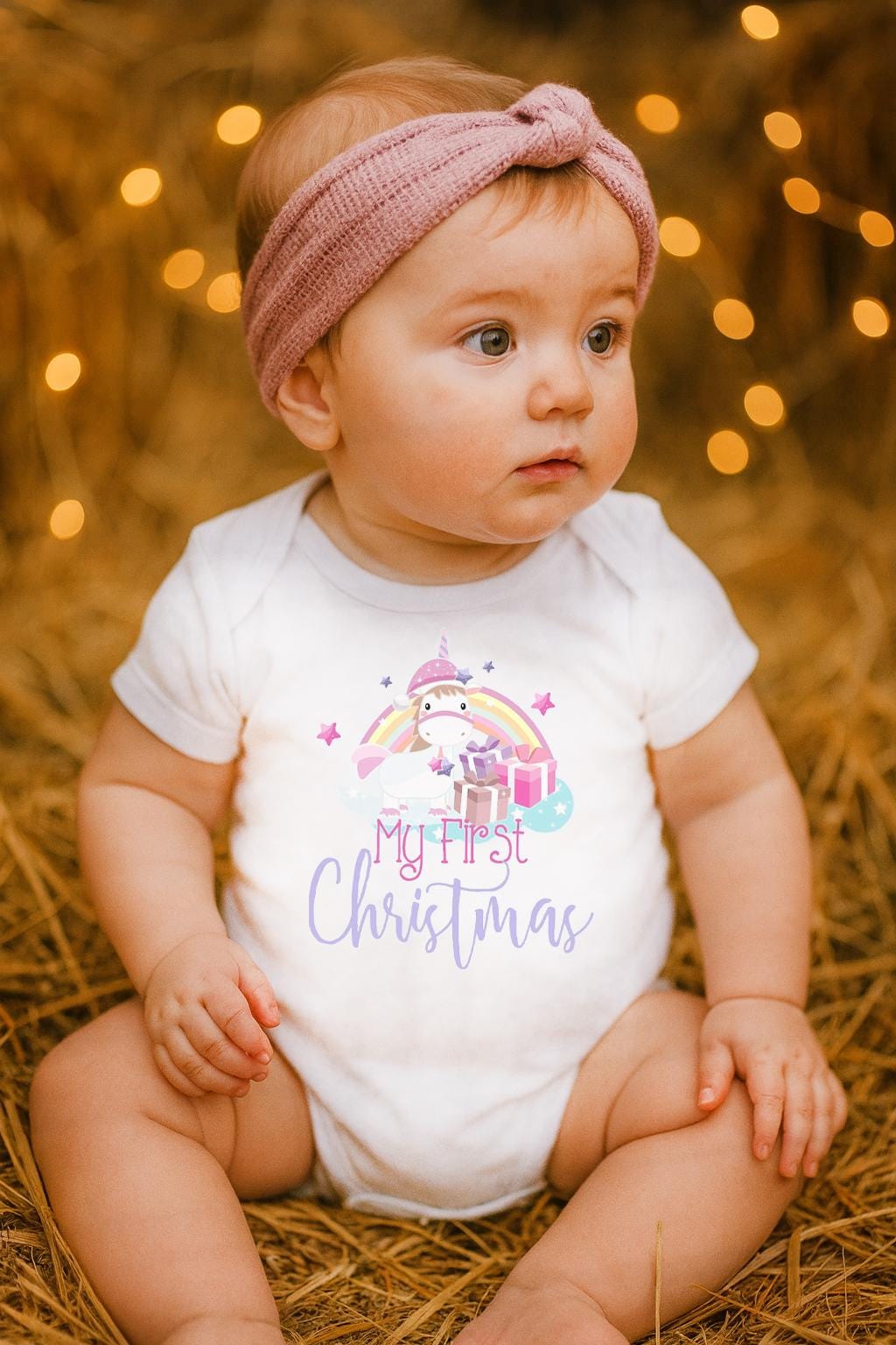 Unicorn My First Christmas Bodysuit