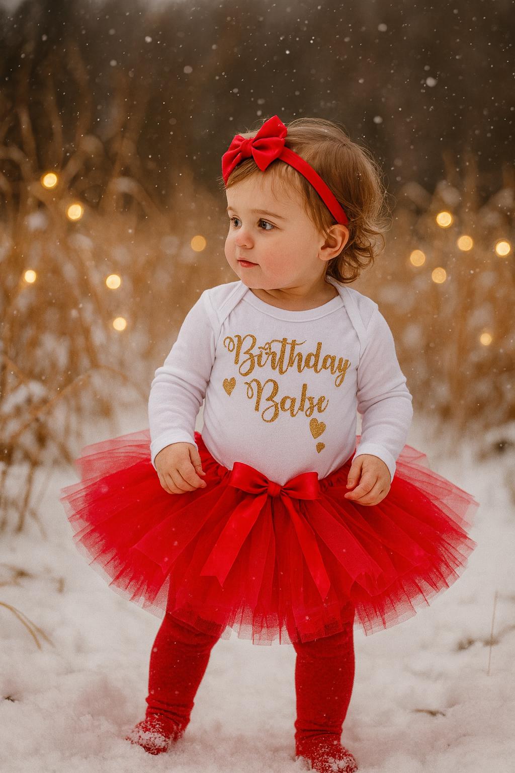 Birthday Babe Red Tutu Outfit