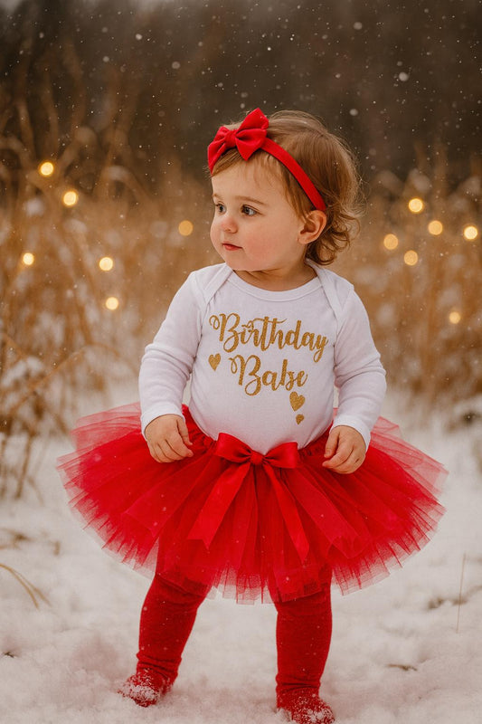 Birthday Babe Red Tutu Outfit
