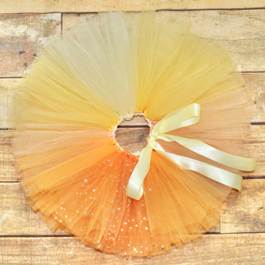 Ombre Yellow & Orange Tutu Skirt